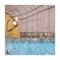 Serviette Peshtemal Turque Naturelle Écologique et Élégante Personnalisée, Coton de Haute Qualité à Séchage Rapide, pour Plage, Bain, Piscine, Compressée et Jetable