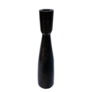 Jarrón Alto Minimalista de Aluminio Negro Elegante Atiqco, Macetero de Mesa, Decoración del Hogar, Soporte Ecológico para Ramos de Flores - Product Image 1