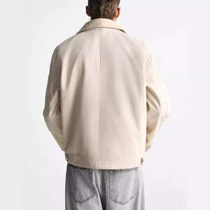 Chaqueta de lana de invierno resistente al agua duradera para hombres Calidez superior con forro de felpa Ropa de abrigo de lona interior - Product Image 6