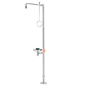 Doccia corporea con doccia oculare e bacino di raccolta, acciaio inossidabile, montaggio a pavimento, BR 837095/75 l - Product Image 1