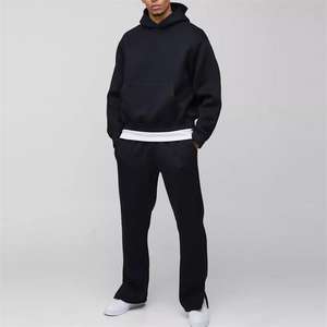 Conjunto de pantalones de chándal y Sudadera con capucha de gran tamaño para hombre de alta calidad Gym Winter 500 Gsm Activewear Chándales para hombres - Product Image 1