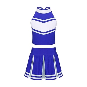 Dernière collection, la plus populaire, uniforme de cheerleading personnalisé avec logo imprimé, impression numérique, 100% polyester, sans manches, vêtements d'équipe - Product Image 1