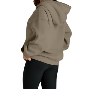 เสื้อฮู้ดสวมหัวคอตตอนขนแกะ100% ของผู้หญิงเสื้อมีฮู้ดแบบปักลาย - Product Image 6