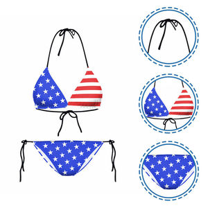 Best Style Wholesale Women's Swimwear Tankini Bikini 1 Piece <b>Set</b> Contrast Color Sexy Bandeau <b>Bra</b> Swim <b>Brief</b> Spandex/Polyester - Product Image 1