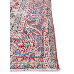 Alfombra de Lana Anudada a Mano Roja Naranja Vintage Pae-2009 con Patrones de Medallón Rectangulares para el Hogar, Pasillo, Sala de Estar, para Adolescentes - Product Image 4