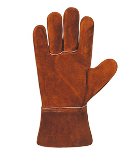 Guantes de soldadura Manguito largo Soldador Vaca Split Piel de oveja Cuero Protección de manos Guantes DE SEGURIDAD Protección de manos y brazos Cuero dividido - Product Image 6