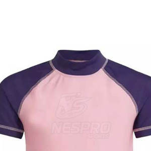 Meilleure vente de produit à manches courtes Rash Guard MMA Wear couleur unie respirant haute qualité dernière conception - Product Image 3