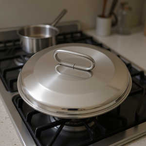 Tapa de Olla de Acero Inoxidable DUNE Cromado Pulido 309 de 30 cm para Piezas de Utensilios de Cocina Metalsomma - Product Image 3