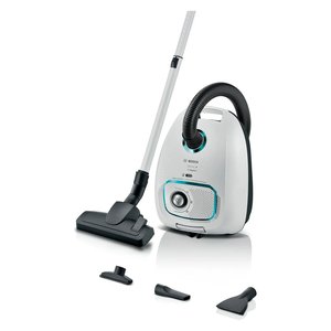 Aspirateur à bidon Bosch 600W 4 L Série 4 ProHygienic Blanc et Noir 600W 4 L Série 4 BGD41HYG1H - Product Image 1