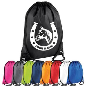 Bolsa de deporte de lona ecológica con logotipo personalizado mochila de gimnasio con cordón impermeable de poliéster para uso deportivo - Product Image 2