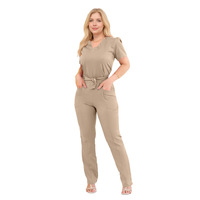 Ensemble de Blouse et Tunique Médicale XL pour Femme de Haute Qualité, Confortable et Respirant, 72% Polyester Rayonne Spandex, Uniformes Hospitaliers