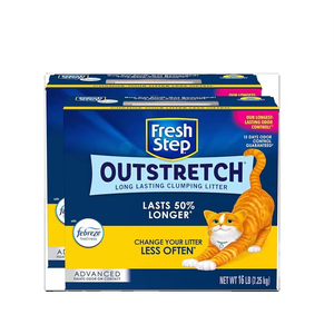 Nieuwe Stap-<span class=keywords><strong>Outstretch</strong></span>, Klonterende Kattenbakvulling, Geavanceerd, Extra Groot, 32 Pond In Totaal (2 Pak Dozen Van 16 Pond)