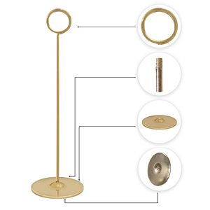 ที่ใส่การ์ดตั้งโต๊ะทำจากสแตนเลสทันสมัยสำหรับใส่บัตรบุฟเฟ่ต์ที่ทนทานและหมายเลขโต๊ะทำด้วยมือ - Product Image 4