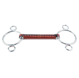 Bocado de Acero Inoxidable Premium para Caballos, Instrumento Veterinario Equino, Bocado de Cuero con Bozal Liso, Cuidado Ecuestre, CE - Product Image 4