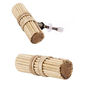 Perillas de barra en T de madera tejida de ratán Natural hechas a mano, tiradores de manija de armario de cajón Industrial para armario, cocina, dormitorio, apartamento, uso - Product Image 2