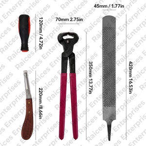 Kit d'outils professionnel de tondeuse de sabot de maréchal-ferrant fabriqué en usine meilleure qualité Kit d'outils de maréchal-ferrant léger au tarif de gros - Product Image 1