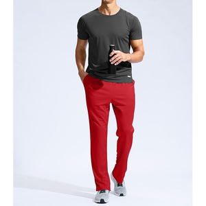 Pantalon de gymnastique d'entraînement Jogging Track pantalon décontracté hommes Anti-rides athlétiques Joggers Anti-rides, pantalon homme, pantalon teint uni - Product Image 6