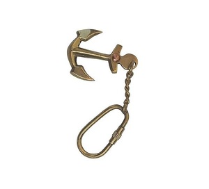 Llavero de latón con forma de ancla de latón AK en acabado pulido a precio mayorista para decoración de llaves/Decoración de mesa - Product Image 1