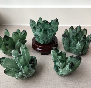 Amazing Natural Green Phantom <b>Cluster</b> For Home Office Decoration Business Gifts <b>Crystal</b> Healing Decor Showcase Pieces <b>Crystals</b> - Product Image 6
