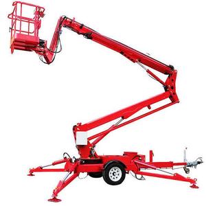 Hydraulic Trailer Mounted Man Lift Platform Cherry Picker Towable <b>Boom</b> Lift for Aerial Work - Product Image 6