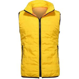Custom Logo Men's High Street Style Winter <b>Quilted</b> Sleeveless Vest Hooded Puffer Plus Size Woolen Jacket <b>Waistcoats</b> Linen Shell - Product Image 3