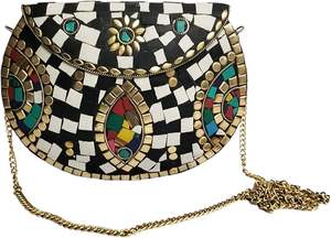 Artisan Custom Made Handbags Elegant Resin Purse & Clutches for Fashion & Casual Style Striking Resin Accents for Stylish Touch - Product Image 4