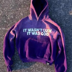 เสื้อฮู้ดผู้ชายพิมพ์ลายพัฟสำหรับผู้หญิงเสื้อผ้าโรงงานขนาดใหญ่ชุดสตรีทแวร์ผลิตตามสั่ง - Product Image 3