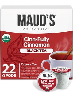 Maud's Organic Cinnamon Black <b>Tea</b> Pods, 22 ct, Recyclable Single Serve <b>Tea</b> Pods - Product Image 4