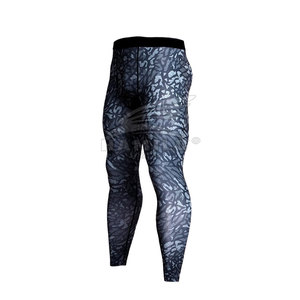 Leggings de fitness respirants taille haute pour hommes Nouveau design personnalisé Pantalon d'entraînement de gym Motif solide - Product Image 1