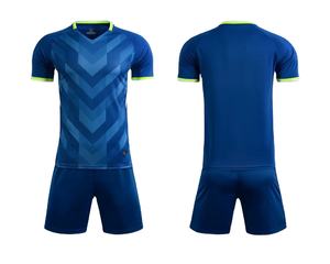 Kit de entrenamiento de fútbol con estampado de transferencia de calor personalizado y chándal Unisex Conjunto de camiseta de fútbol 100% poliéster impermeable ligero - Product Image 4