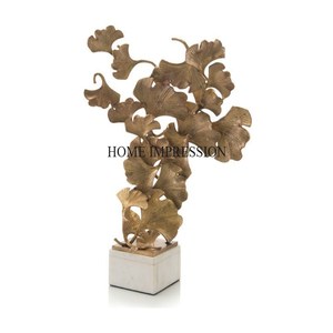 Conjunto de 2 esculturas de aluminio fundido de diseño único antiguo chapado en oro de alta calidad del fabricante indio a un precio impresionante - Product Image 3