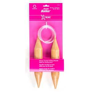 Aiguilles à tricoter en bois-46-35mm, US 70 - Product Image 2