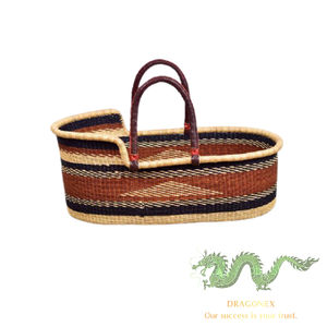 Cesta de Moisés hecha a mano para bebé natural orgánica fuerte de algas marinas de madera de alta calidad con soporte Mecedor hecho en Vietnam - Product Image 5