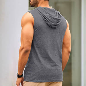 High Quality Cotton Polyester Basics <b>Sleeveless</b> Gym <b>Hoodies</b> Summer Casual Top Light Weight - Product Image 2