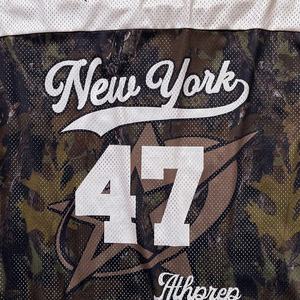 Custom High Quality Oversized Sport Gym Camo Mesh Screen Print Letter Breathable <b>Men's</b> <b>T</b> <b>Shirt</b> for <b>men's</b> - Product Image 5