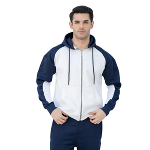 Conjunto Deportivo Premium para Hombre con Capucha en Contraste, Logotipo Personalizado, Venta al por Mayor de Fábrica, Ropa Deportiva, Ropa de Gimnasio, Traje Atlético de Dos Piezas - Product Image 4