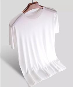 Camiseta de Hombre de Poliéster/Algodón, Cuello Redondo, Manga Corta, Verano, Casual, Suave, Transpirable, Antiarrugas, Holgada - Product Image 5