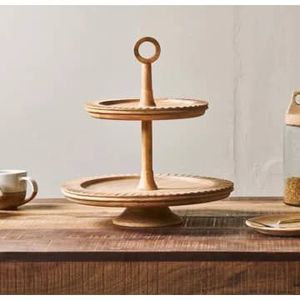 Super offre de présentoir à gâteau en bois de mangue fait à la main, support de service pour la maison, les restaurants et les fêtes - Product Image 5