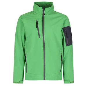 Veste Softshell en toile pour homme sur mesure, coupe-vent, imperméable, grande taille, veste de sport d'extérieur, coupe-vent tendance, décontractée, devant droit - Product Image 4
