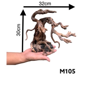 ของตกแต่งตู้ปลาตู้ปลาที่ทำจากไม้รูปบอนไซธรรมชาติ M105.2ผู้จำหน่ายจากเวียดนาม - Product Image 1