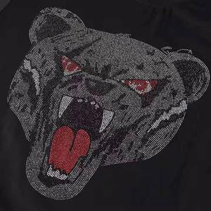 เสื้อยืดผ้าฝ้ายประดับพลอยเทียมสำหรับผู้ชายเสื้อปรับแต่งโลโก้ของคุณเอง - Product Image 2