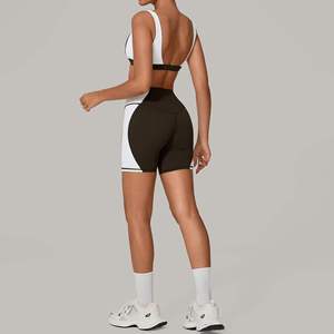 New Arrivals Backless <b>Short</b> Workout Set Custom Logo Gym Fitness Quick Dry Sport Women <b>Yoga</b> Sets - Product Image 5