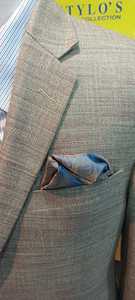 เสื้อสูทคอวีแขนยาวสำหรับผู้ชายขนาดใหญ่พิเศษขนาด XL, เสื้อสูทคอวีมีกระดุมด้านหน้าจับจีบระบายอากาศได้ - Product Image 5