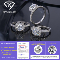Bague de fiançailles et de mariage en argent sterling 925 plaqué or 18 carats avec diamant de laboratoire cultivé, bijoux fins pour femmes, prix de gros en vrac