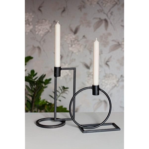 Nouveau Porte-Bougie en Fer Design Imperméable de Haute Qualité Tailles Personnalisées - Ensemble de Décoration de Noël 2 Pièces Finition Noire - Product Image 6