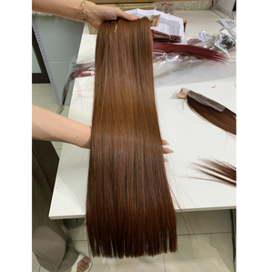 Paquets de Cheveux Humains Vietnamiens Naturels 22 Pouces Ombre Orange Foncé Os Droite Trame de Cheveux en Gros Havinahair - Product Image 3