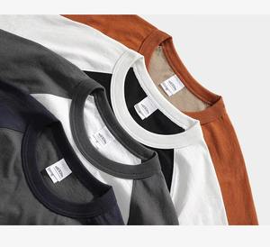 เสื้อยืดแขนสั้นผู้ชายผ้าฝ้าย100% 300gsm พรีเมี่ยมเสื้อยืดแขนสั้นตัดโลโก้ตามสั่ง - Product Image 6