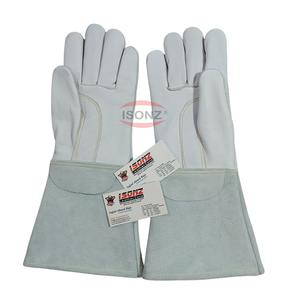 Guantes de Soldadura ISONZ 750 para Soldadura TIG, de Acero y Argón, de Cuero Vacuno, Resistentes al Calor EN388, con Forro de Algodón Suave Antideslizante - Product Image 2