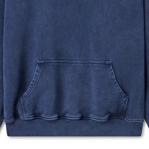 Custom OEM Logo High Quality 600 GSM Vintage <b>Navy</b> Hoodie Quick Dry Streetwear Oversized Thick Fleece Drop Shoulder 100% Cotton - Product Image 5