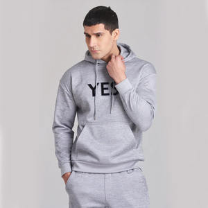 Ensemble de survêtements d'hiver en polaire épaisse gris clair pour hommes les plus exigeants Sweat à capuche pour hommes avec pantalon de jogging Ensemble de survêtement - Product Image 4
